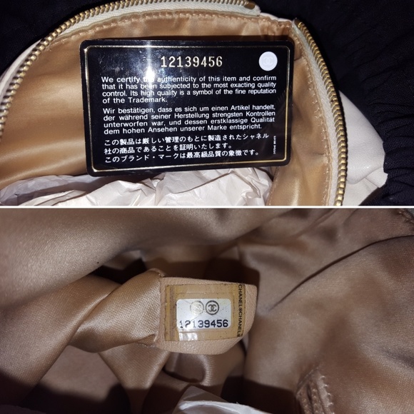 🎈SOLD🎈CHANEL🔥White Leather Gold Chain-link Hobo - Picture 5 of 8